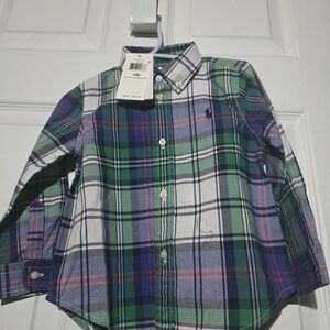 Ralph Lauren Kids Multicolor Plaid Button Down Shirt